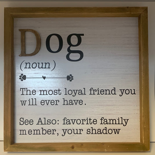 Dog sign