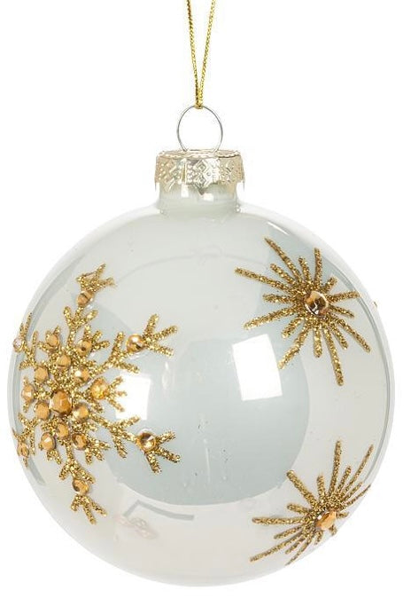 Gold Snowflake Ball