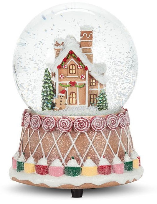 Gingerbread House Snow Globe ￼