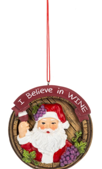 I Believe In Wine Santa