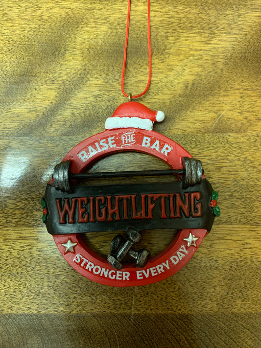 Weightlifting Ornament