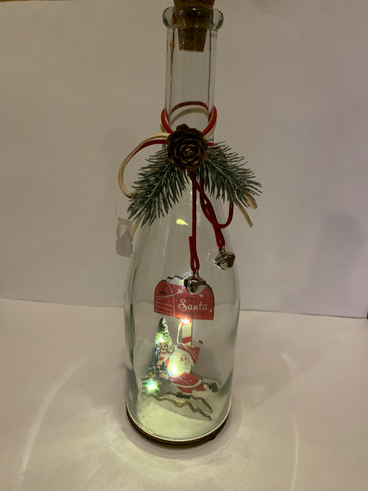 Led Santa in Bottle